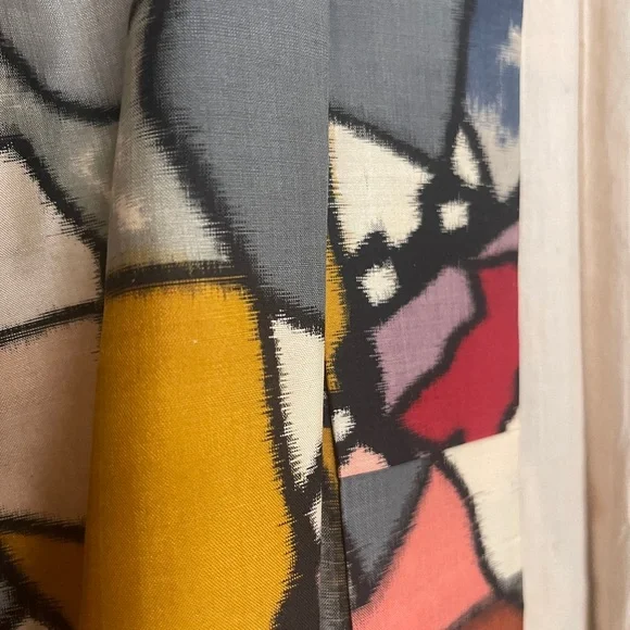 Colorful Abstract Pattern Kimono Robe - Picture 2 of 5